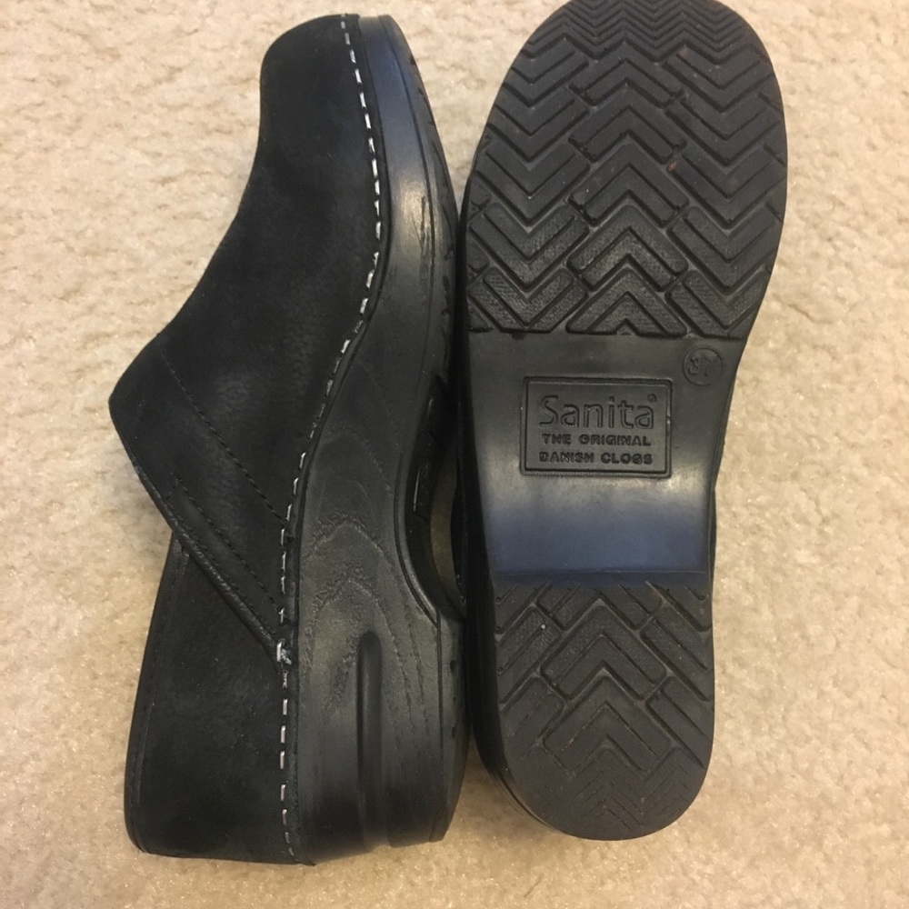 Sanita Professional Oiled Leather clog - Black